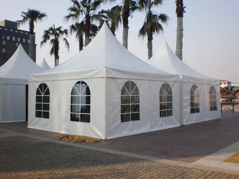 African Aluminum Canpony Pagoda Gazebo 5x5 Waterproof Tent Trade show Tent