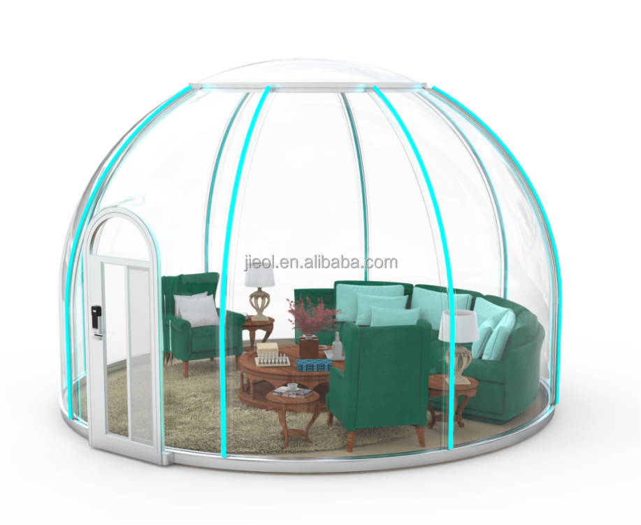 Hot Selling hight Wind Resistance Pc Polycarbonate Planetarium Dome Tent Modular Domes Tent Home For Resorts Geodesic Dome