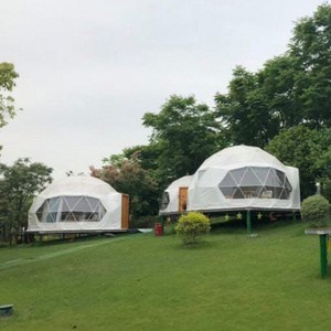 Customized 3-40m Diameters Outdoor Geodesic Dome House Clear Greenhouse Domes Glamping Events Tent