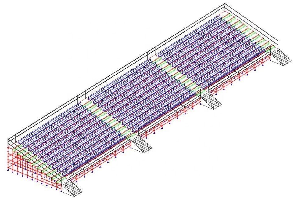 Outdoor scaffolding portable grandstand seating