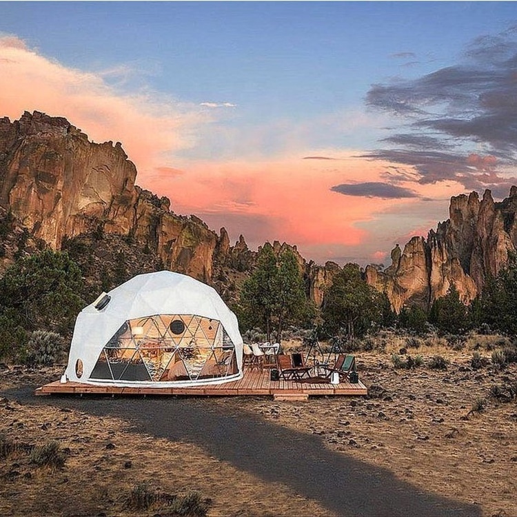 Plastic Outdoor Hotel Inflatable Glamping Pvc Geodesic Clear Igloo HouseCamping Bubble Big Dome Tent