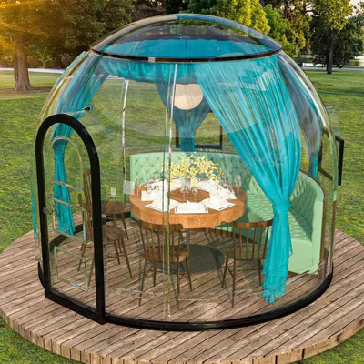 Outdoor Four Season Camping Clear Pc Geo Bubble Star Igloo Geodesic tent For Glamping Dining Cafe