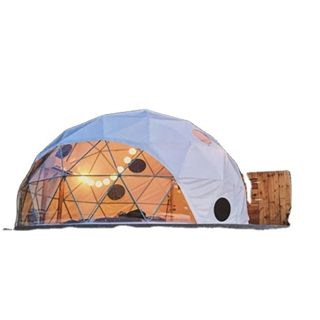 JIEOL Made Luxury Outdoor Pvc Hotel Glamping Dome Tent Camping Garden Igloo House Dome Geodesic Domes