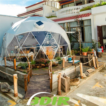 New Design Outdoor Glamping Luxury Abs Waterproof Pvc Greenhouse Garden Igloo Geodesic Dome Tents