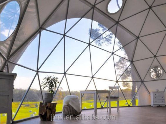 Plastic Outdoor Hotel Inflatable Glamping Pvc Geodesic Clear Igloo HouseCamping Bubble Big Dome Tent