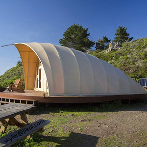 Popular  Cocoon Shape Glamping Safari Tents For Camping Hotel Resort