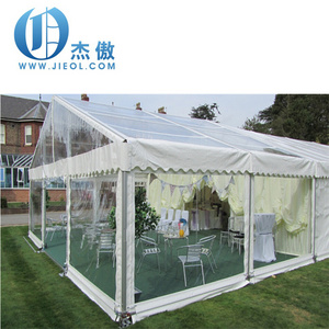 China supplier Clear Span Marquee Tent huge Aluminum Wedding Party clear roof top PVC Tent