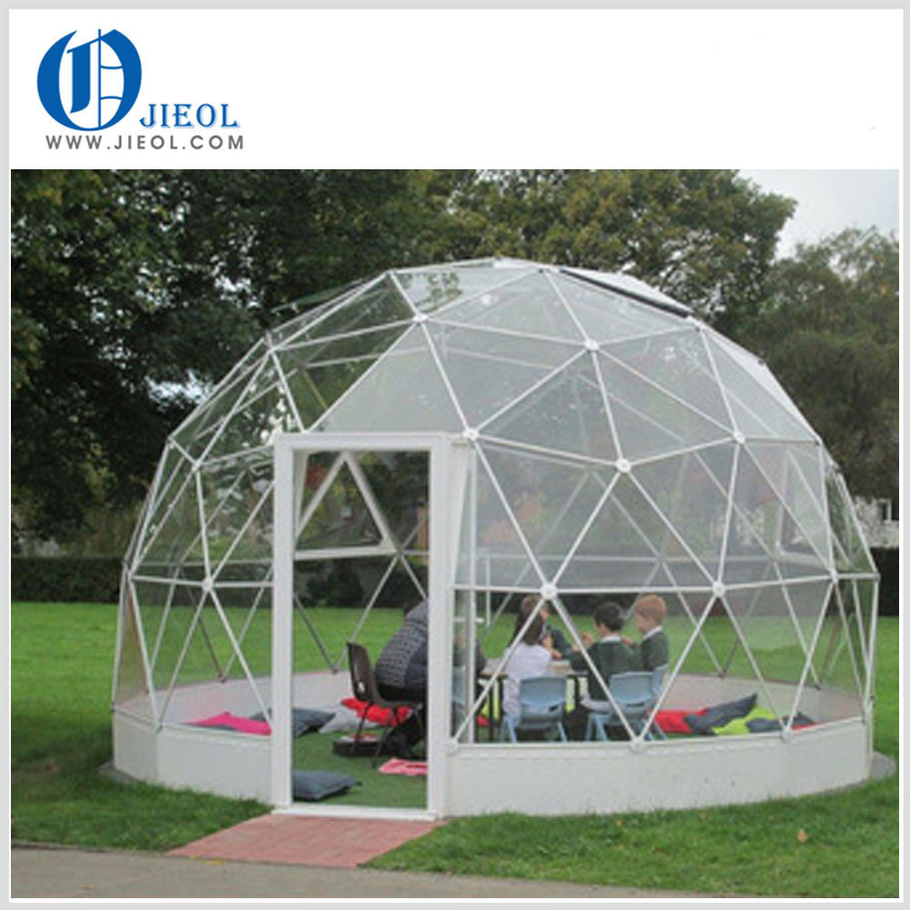 Aluminum Frame Geodesic Half Sphere Tent transparent dome tent