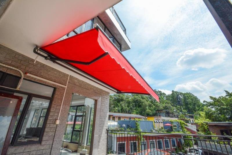 Balcony Motorized Waterproof Markise Retractable Awning With Hand Crank retractable pagola awning canopy