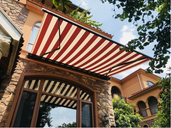 Balcony Motorized Waterproof Markise Retractable Awning With Hand Crank retractable pagola awning canopy