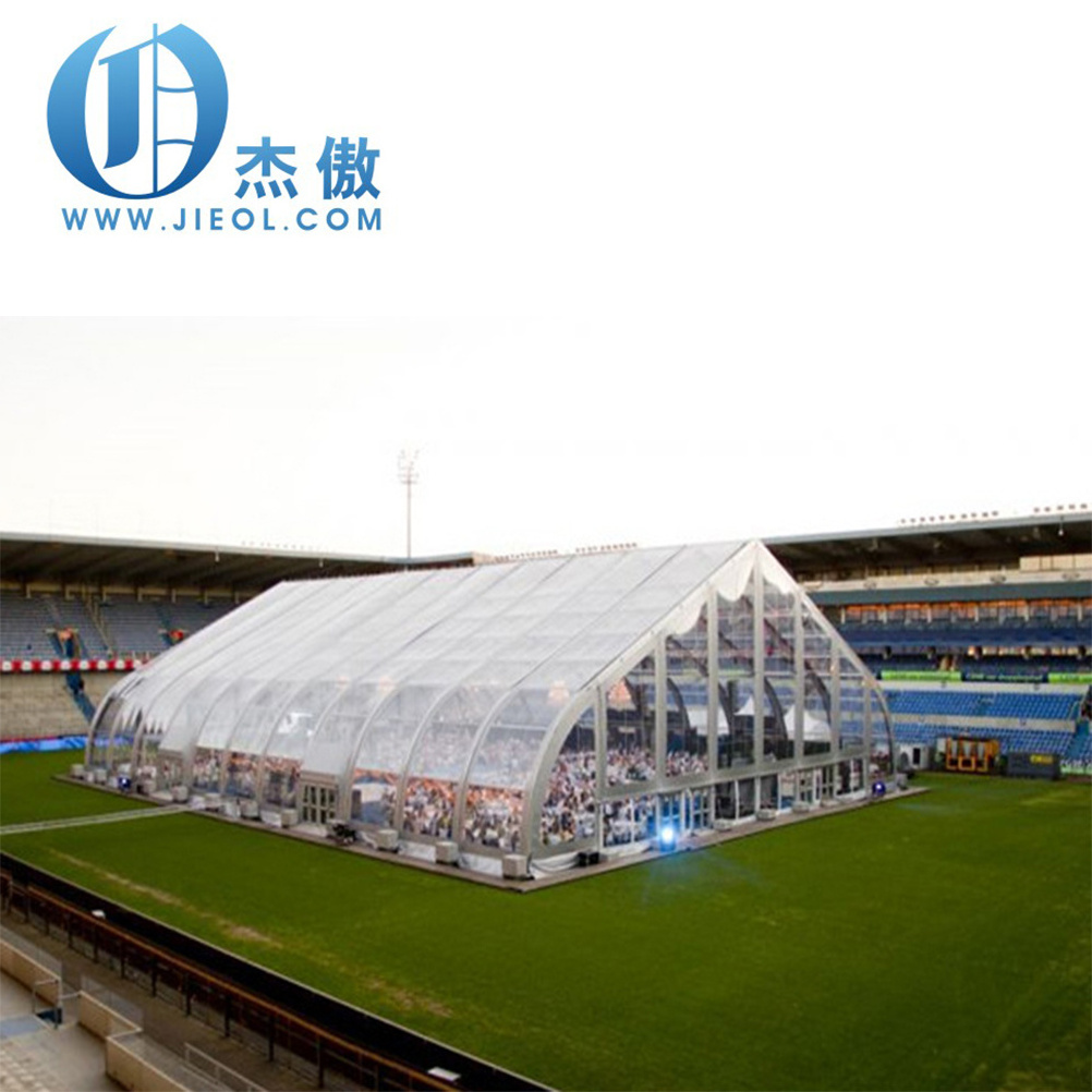 China supplier Clear Span Marquee Tent huge Aluminum Wedding Party clear roof top PVC Tent