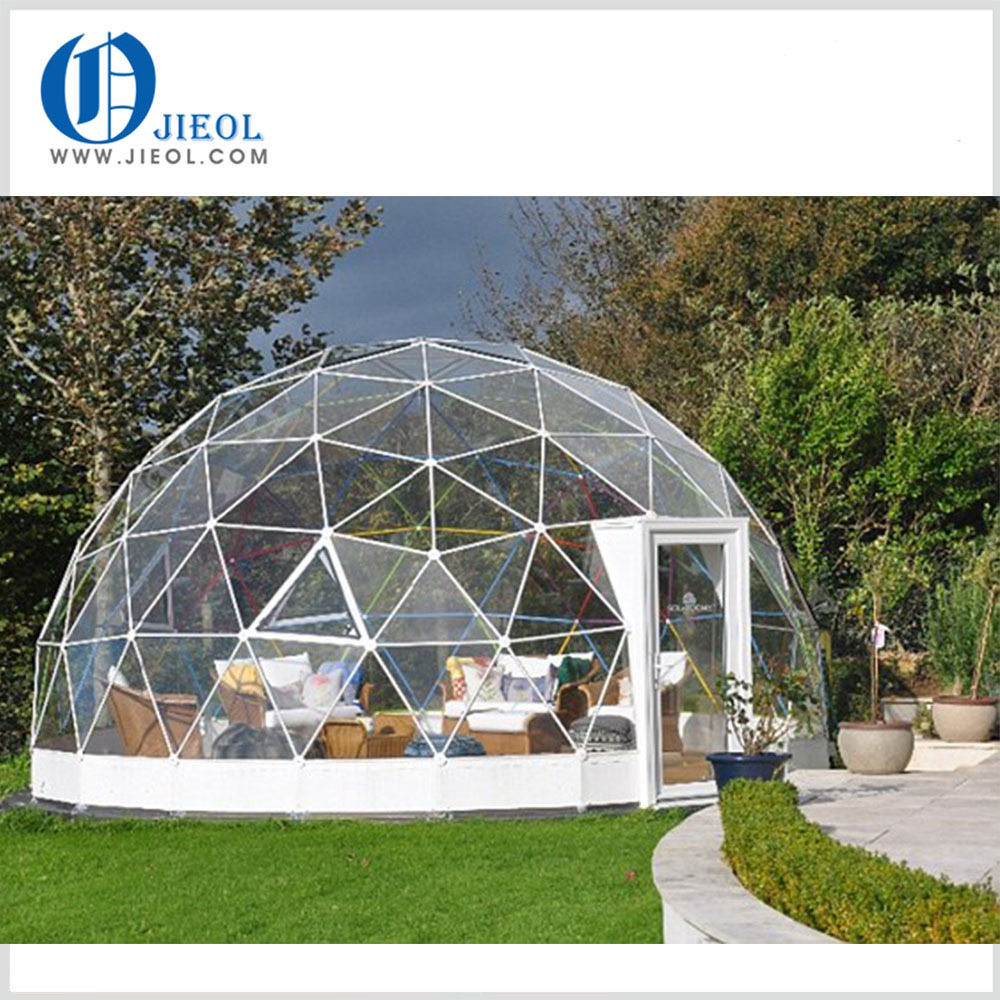 Aluminum Frame Geodesic Half Sphere Tent transparent dome tent