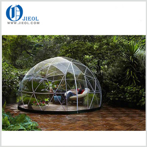 Aluminum Frame Geodesic Half Sphere Tent transparent dome tent