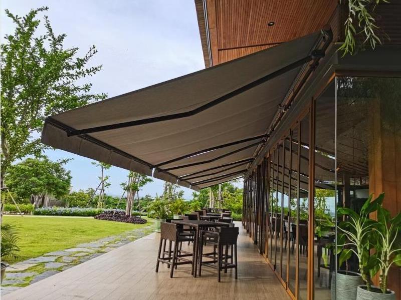 Balcony Motorized Waterproof Markise Retractable Awning With Hand Crank retractable pagola awning canopy