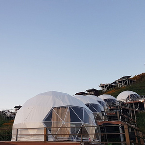 Glamping Tent House Desert Round Dome tent For Camping Luxury Roof Pvc Heated Eco Prefab Transparent Geodesic Dome Hotel