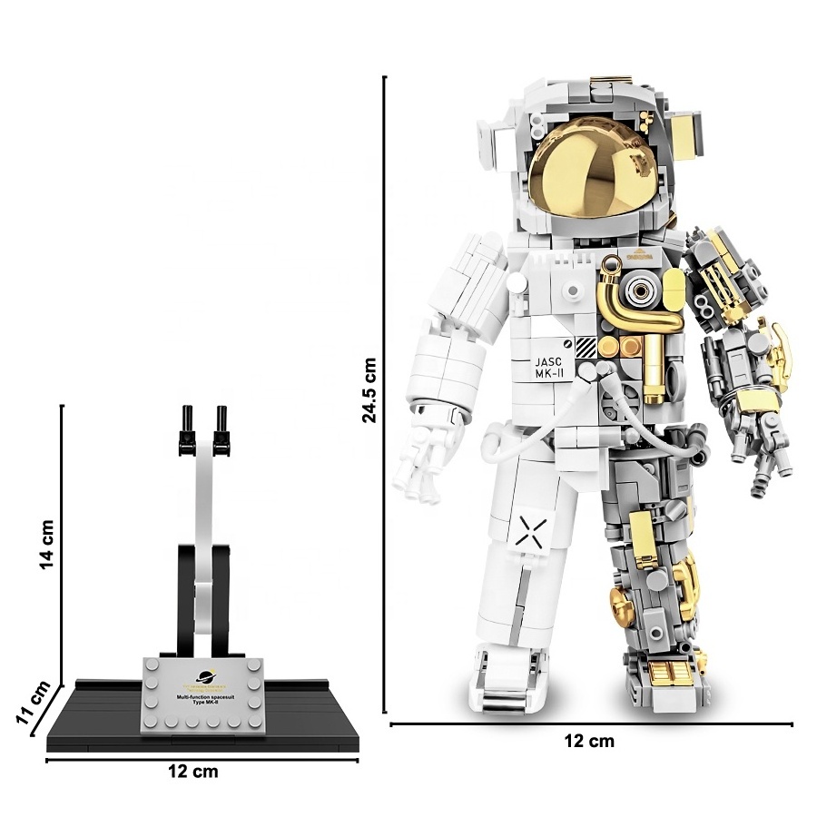 Wholesale ABS Plastic Astronaut Space Build Bricks Assembly Kids Building Block Sets For Kid Gift