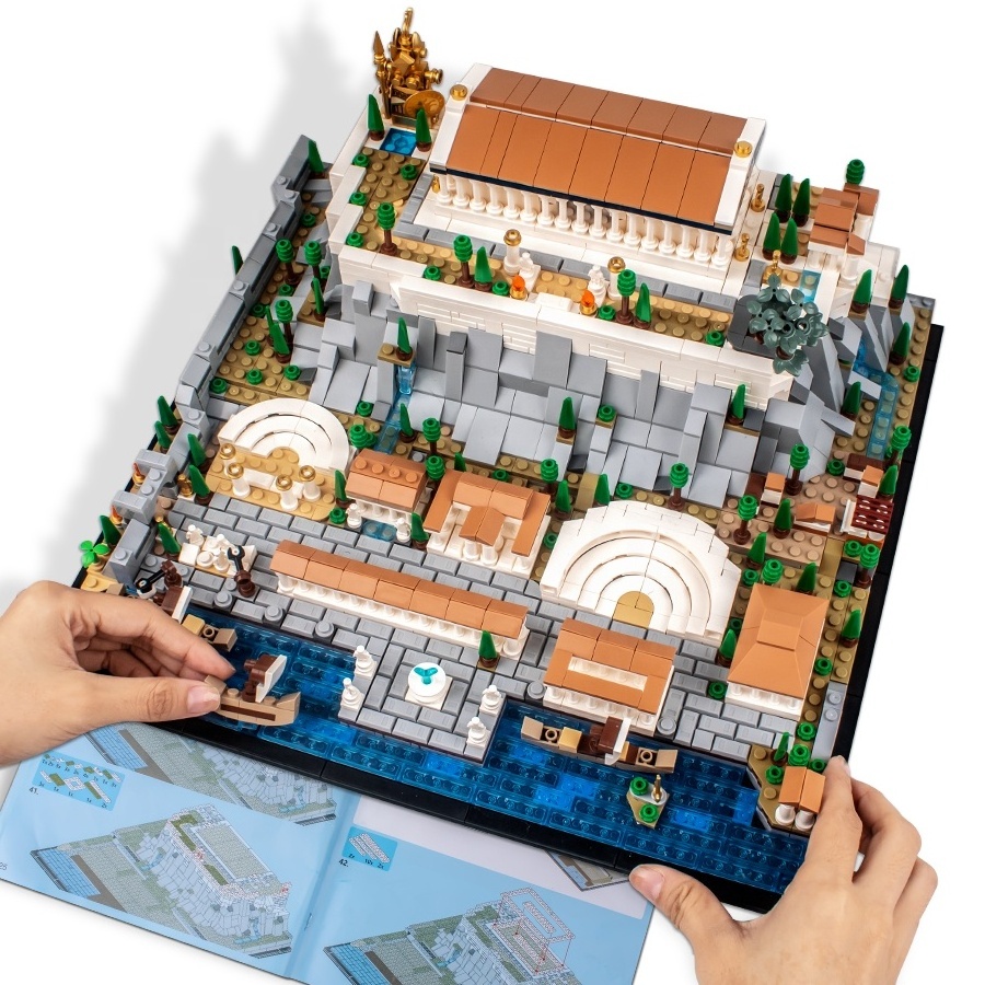 Greece Acropolis of Athens Building Block Toy Set For Boys Educational Toy Kids Building Toys