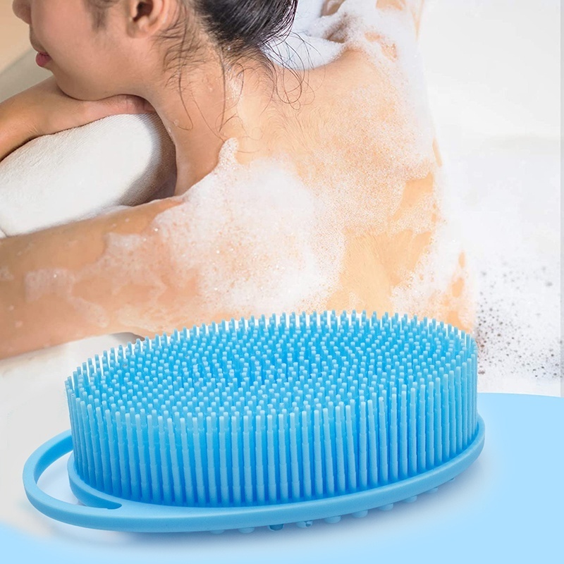 New Product With hook Body Ball Scrubber Silicone Body Scrubber Belt Baby Bath Shower Brush BATH BRUSH