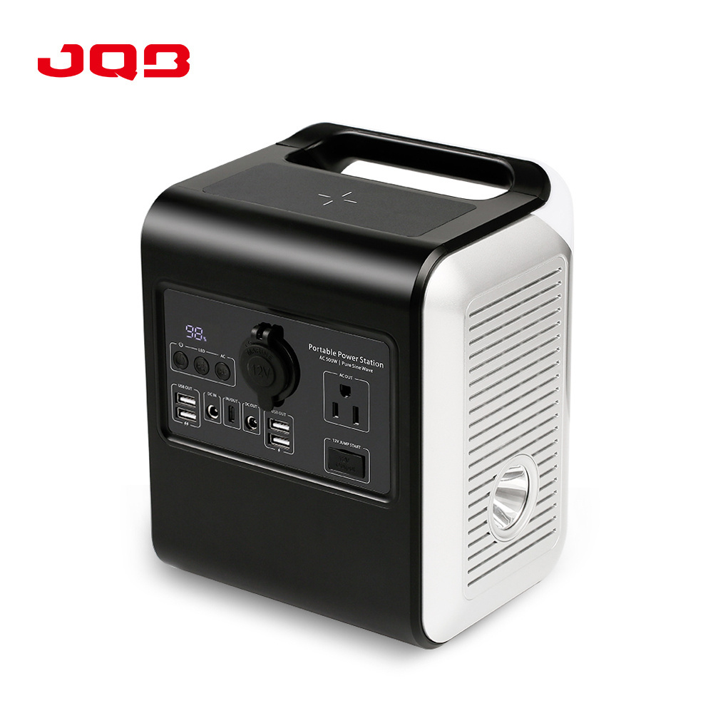 hot selling AC600W Portable Power Station 150,000mAh/555Wh Jump Starter Outdoor Power Bank Trip power bank