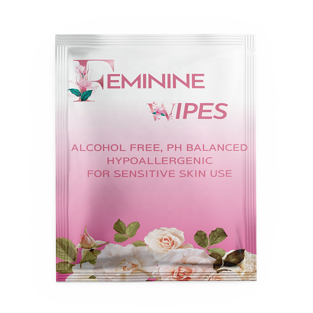 Wholesale Private Label Natural Ingredients Feminine Yoni Cleaning Wipes for Vagina Before Or After Sex