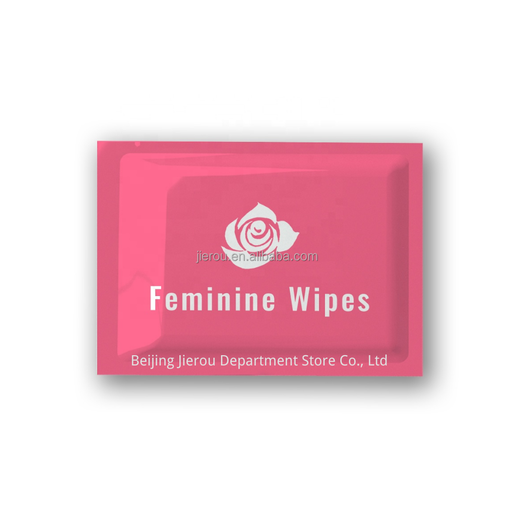 Private label custom Yoni Intimate wipes for female woman used in the feminine zone after sex