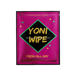 Private label custom Yoni Intimate wipes for female woman used in the feminine zone after sex