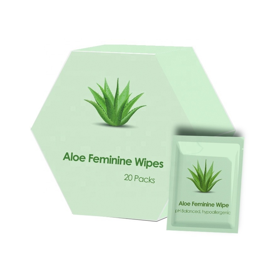 Wholesale Private Label Natural Ingredients Feminine Yoni Cleaning Wipes for Vagina Before Or After Sex