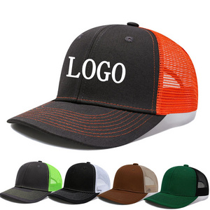 Custom Logo Embroidery Trucker Cap 6-Panel Sports Mesh Hat Original Design High Quality Richardson 112 Trucker Hat