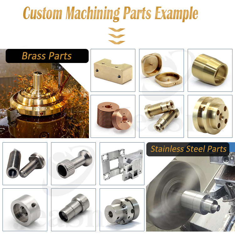 Carbon Steel Custom Aluminum Fabrication CNC Customized Stainless Parts Brass Copper Machined Components Manufacturers