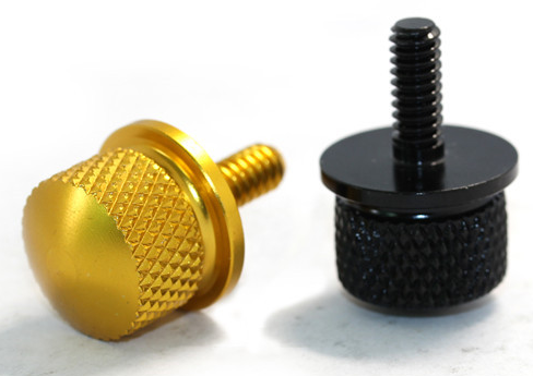 China High precision stainless steel brass knurled screw round knurled head anodized aluminum thumb screw