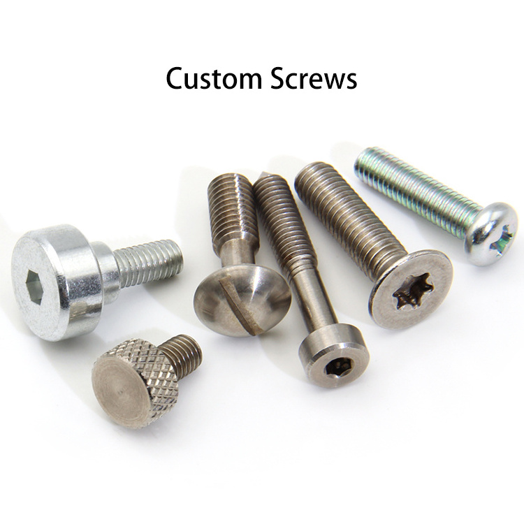 China Custom Precision Shoulder Screw Hex Torx Pan Countersunk Socket Head screw 304 Stainless Steel Screw