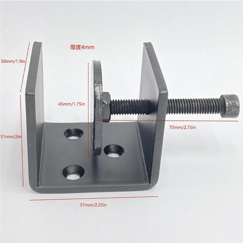 Metal U-shaped Clamping Bracket For Living Room Decoration Steel Angle Bracket