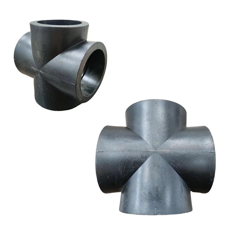 Plastic connect pipe fitting PVC UPVC 4 way connector equal cross socket joint for aquarium