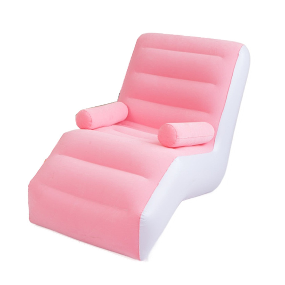 new Luxury S shaped flocking lounger blow up couch inflatable air sofa outdoor inflatable sofa bed chair