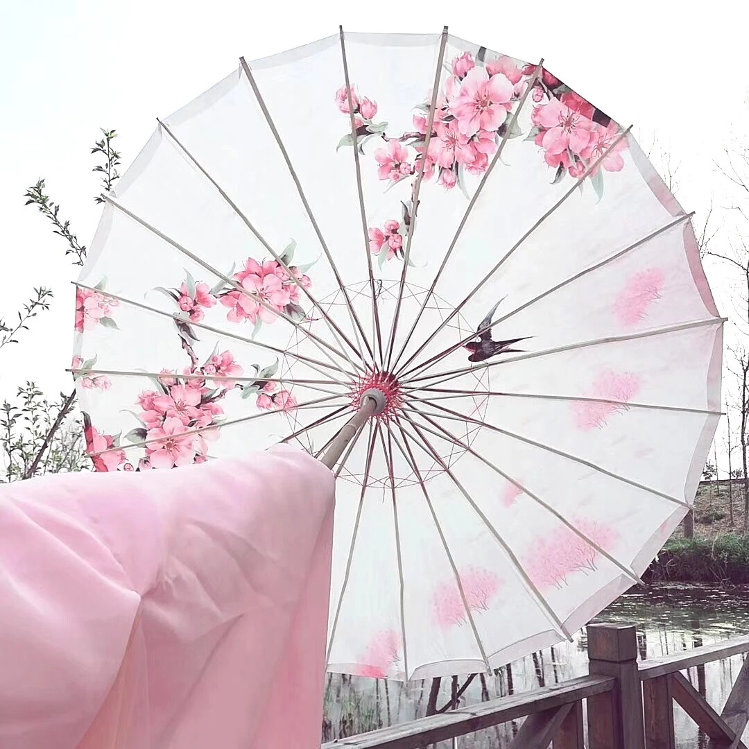 Car Folding personal sun japanese chinese Umbrella women Classical Oiled Paper Umbrella Decoration parasol cadeau femme