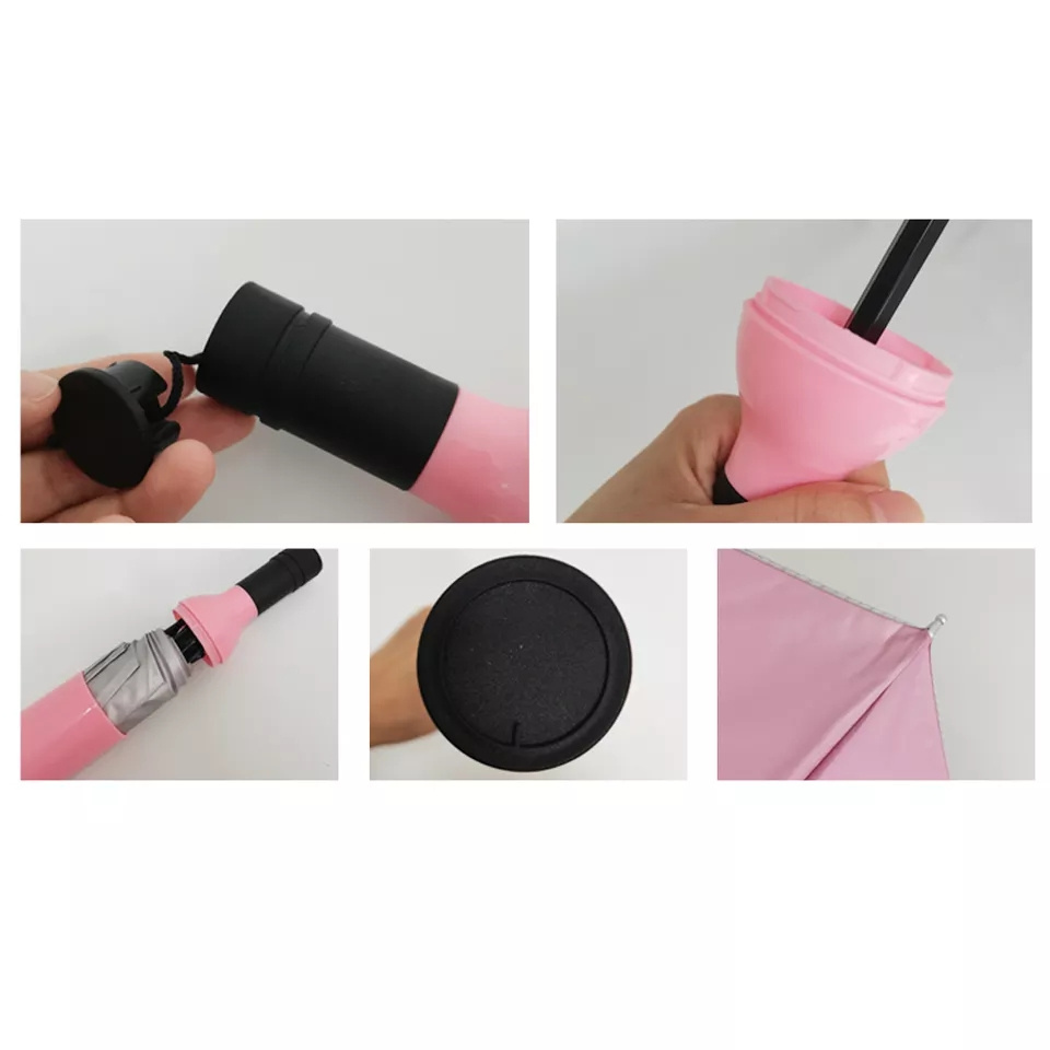 Wholesale new Promotional Cheap Price Free Sample Colorful Wine Bottle Folding Umbrella Custom Logo Price Water Bottle Umbrella