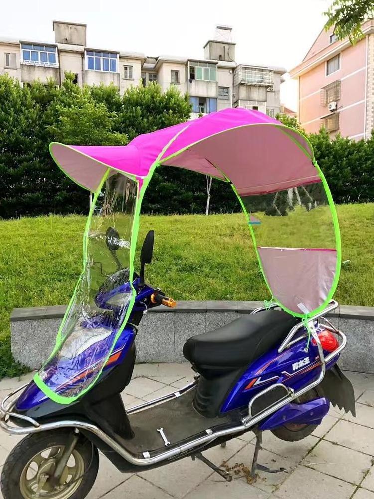 New electric scooter rain umbrella for electric scooter windproof sunshade motorcycle umbrella rain low price bike umbrella