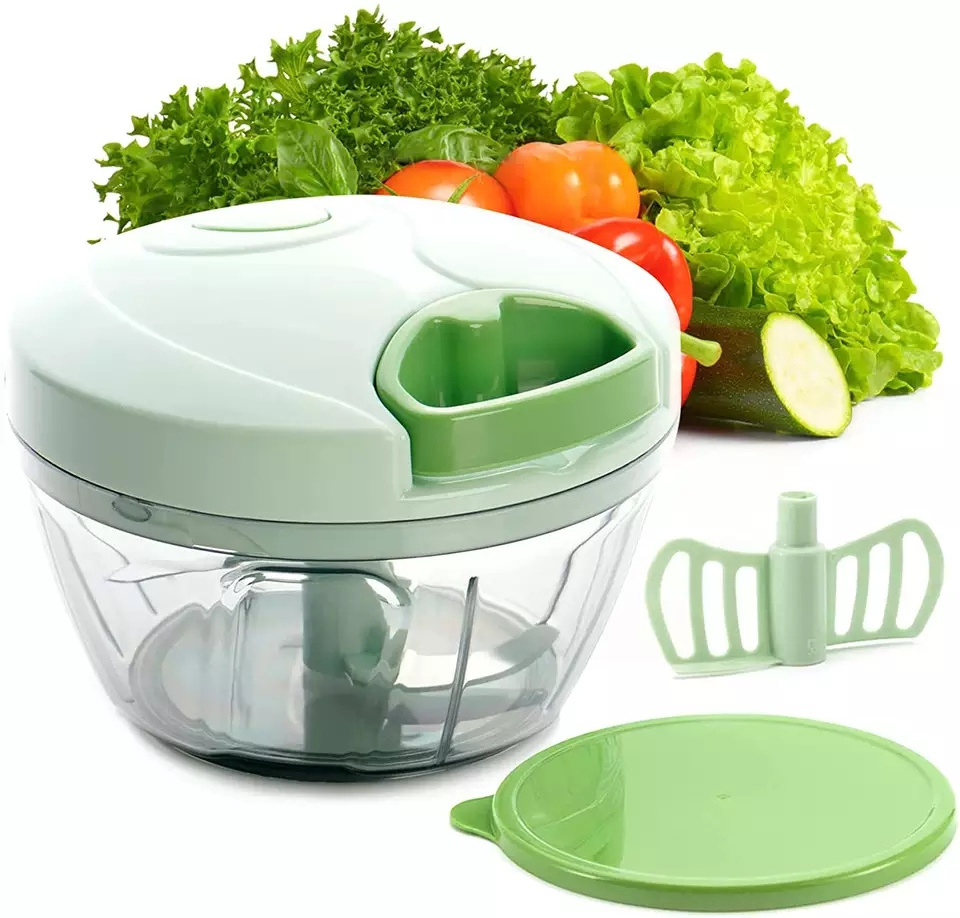 New Kitchen Accessories Blender Garlic Cutter Mini Manual Vegetable Fruit Garlic Ginger Onion Meat Shredder Hand Pull Chopper