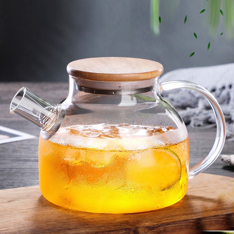 wholesale new modern japanese infuser kettle set transparent glass teapot tea pot and cup set with infuse