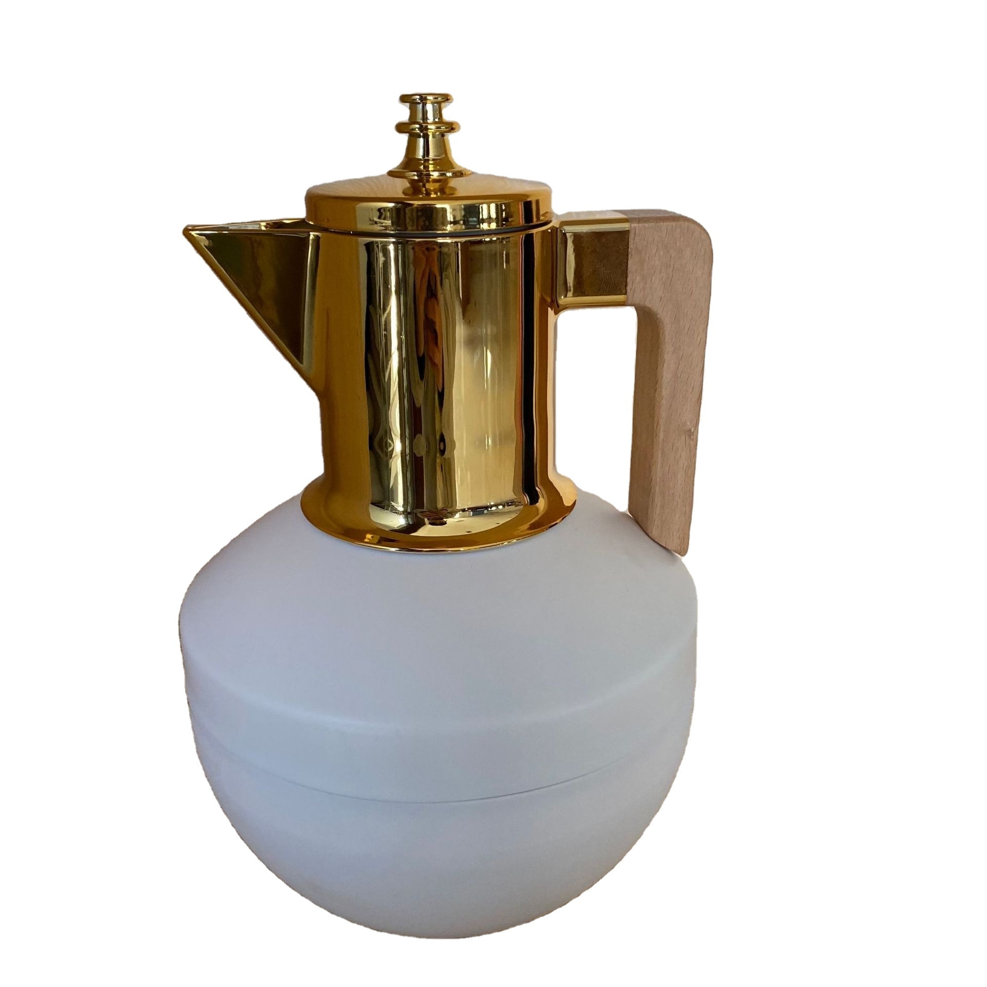 2024 Modern Insulated Coffee Pot Arabic Flask 1.0L Coffee Thermos Hot Tea Water Bottle Thermos Kettle With Customized Service