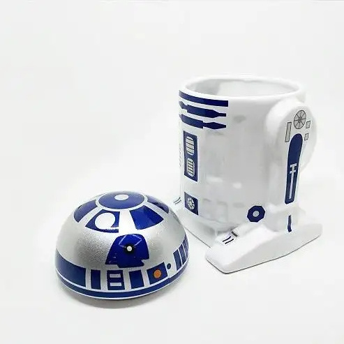 Wholesale new Creative Star 3D Wars Ceramic Cup Coffee Mug Office Mike Tea Robot Shaped Ceramic Mug