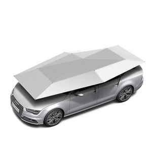 Wholesale portable automatic car roof cover protection shade umbrella with remote control sunshade