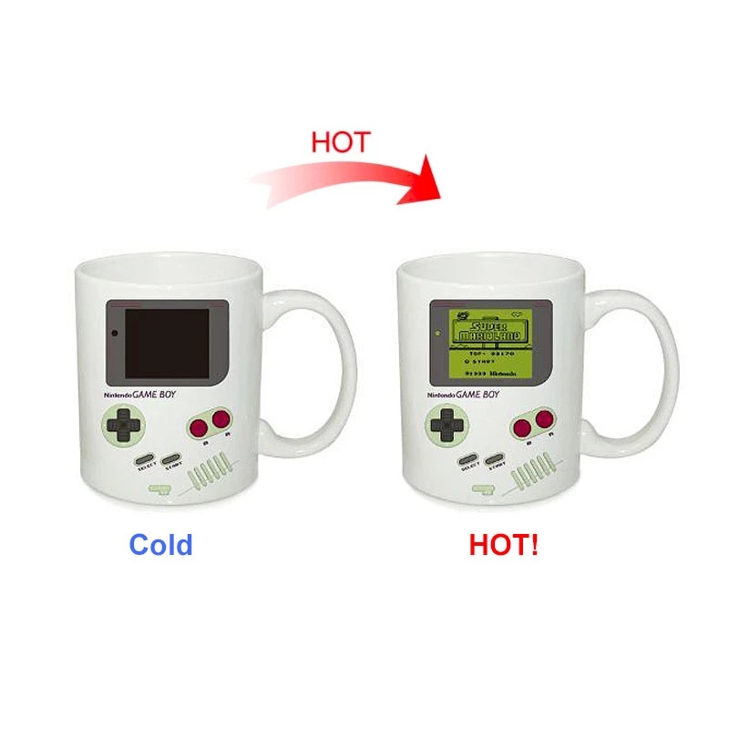 Wholesale 2022 Creative Game Machine Magic Mug Temperature Color Changing Chameleon Cups Heat Sensitive Cup Coffee Tea Milk Mug