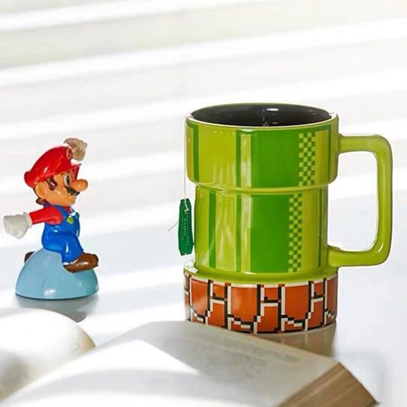 420ml Super Mario Water Pipe Ceramic Mug Cartoon 3d Coffee Mug Beer Drinkware Sewer Cups Birthday Xmas Gift For Friends Or Kids