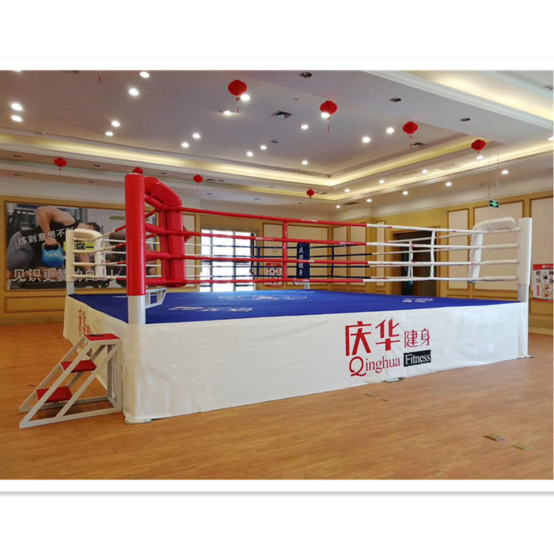 5mx5m 6mx6m  8mx8m customized Boxing ring competition standard  floor boxing ring fight for training