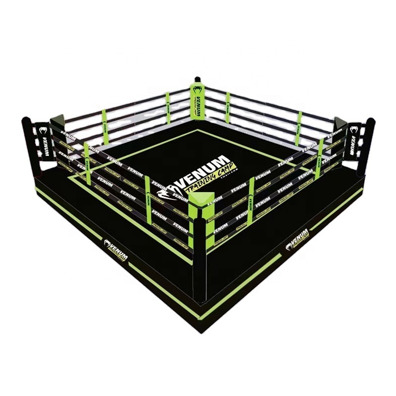 Professional international standard Custom logo MMA elevated boxing ring wrestling ring for sale