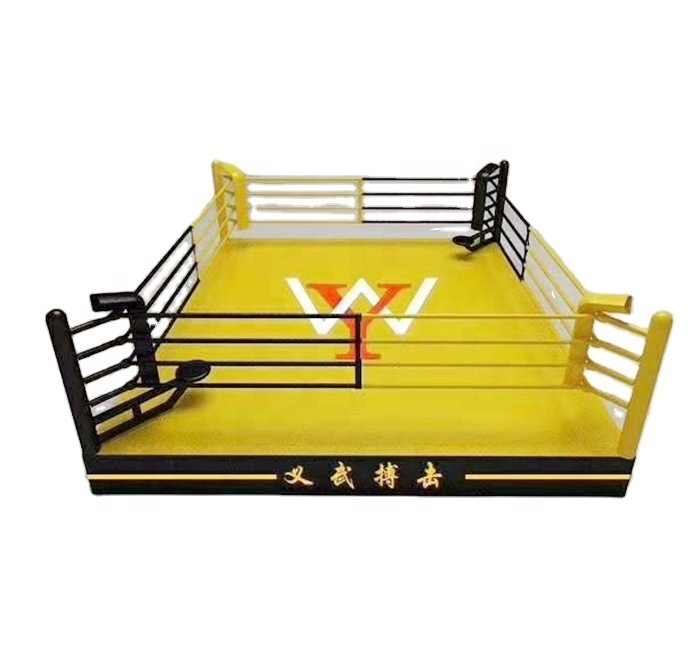 Professional international standard Custom logo MMA elevated boxing ring wrestling ring for sale