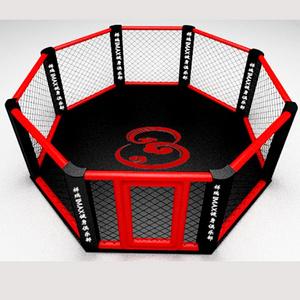 Professional MMA standard competition floor type octagonal cage boxing ring for sale