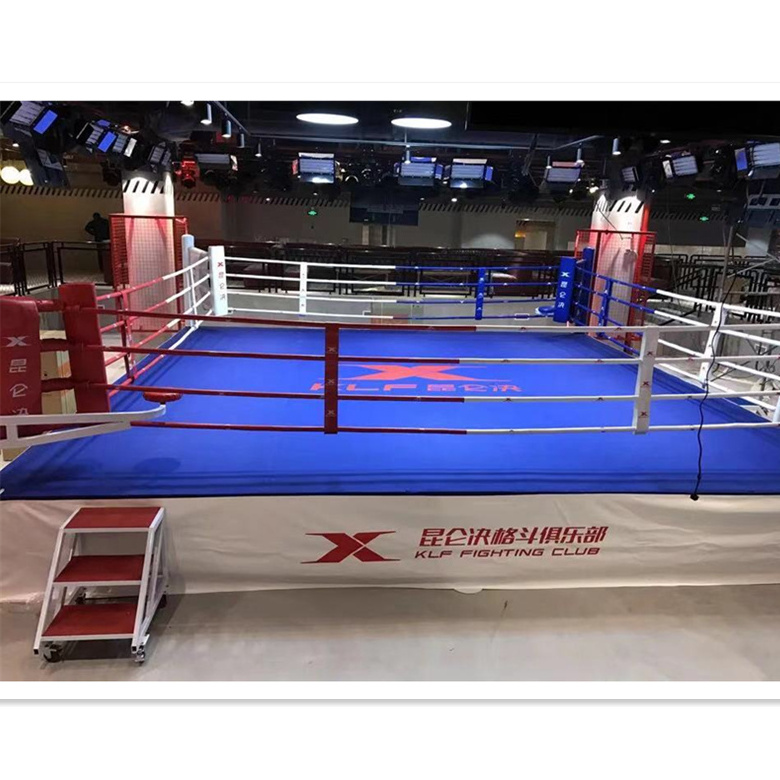 5mx5m 6mx6m  8mx8m customized Boxing ring competition standard  floor boxing ring fight for training