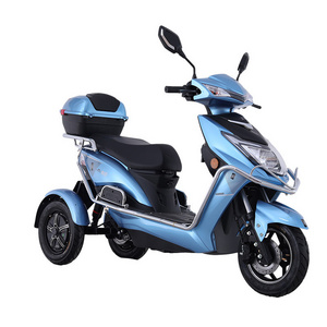 Peerless Hot sale fashionable three wheels scooter  electric passenger tricycle ckd cheaper mobility e motos scooters